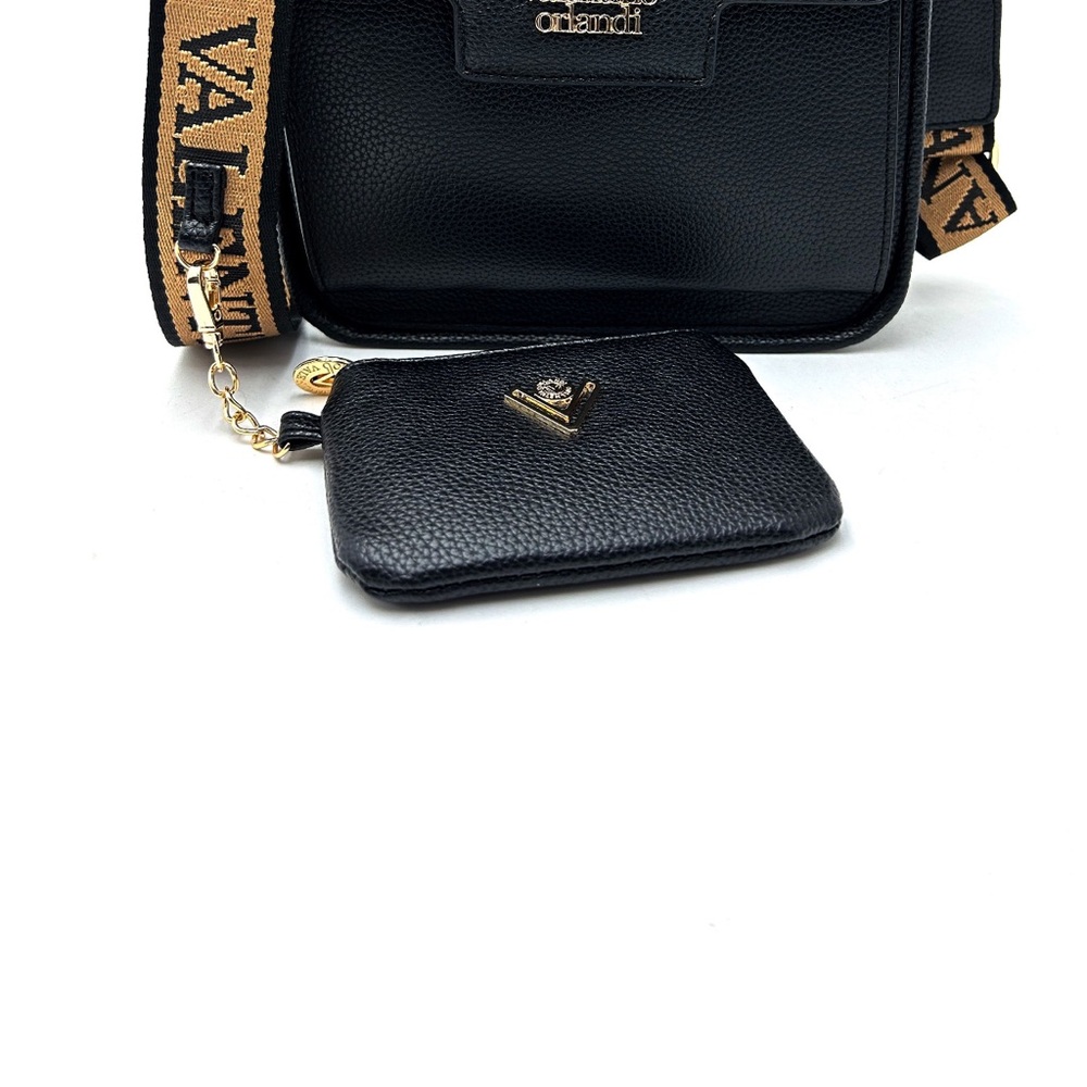 Valentino Orlandi Black Women's Bag Set